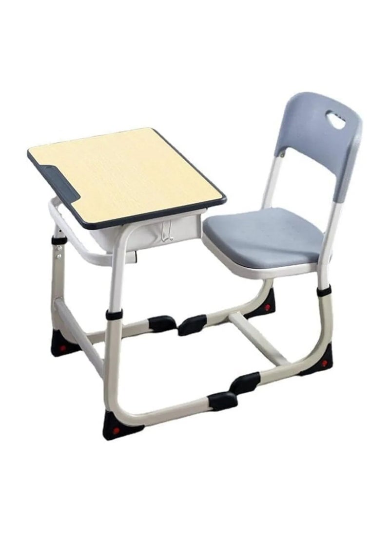 DubaiGallery Children's Desks Kids Desk And Chair Set Children's Study Table And Chair Set 3-15 Years Old Multifunctional Study Table,5 Levels Of Adjustable Table Height,In Line With EU Standards - Image 1