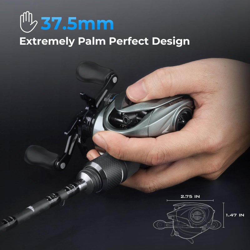 KastKing Kestrel Baitcasting Fishing Reel,7.5:1,Right Handed - Image 5