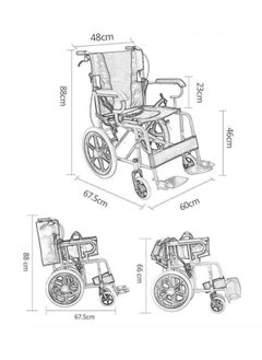 STARMED Starmed Heavy Duty Wheelchair  - Image 2