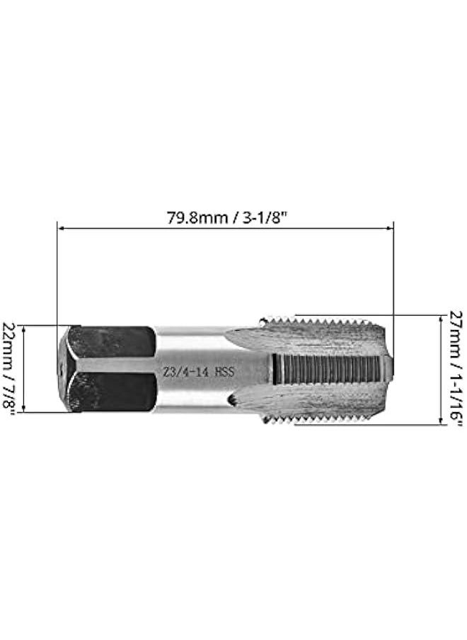 Arabest 3/4-14 NPT Pipe Tap, Carbon Steel, for Clean and Re-thread Damaged or Jam Pipe Threads  - Image 5
