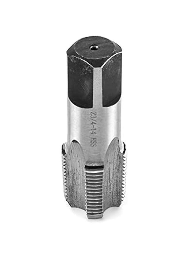 3/4-14 NPT Pipe Tap, Carbon Steel, for Clean and Re-thread Damaged or Jam Pipe Threads