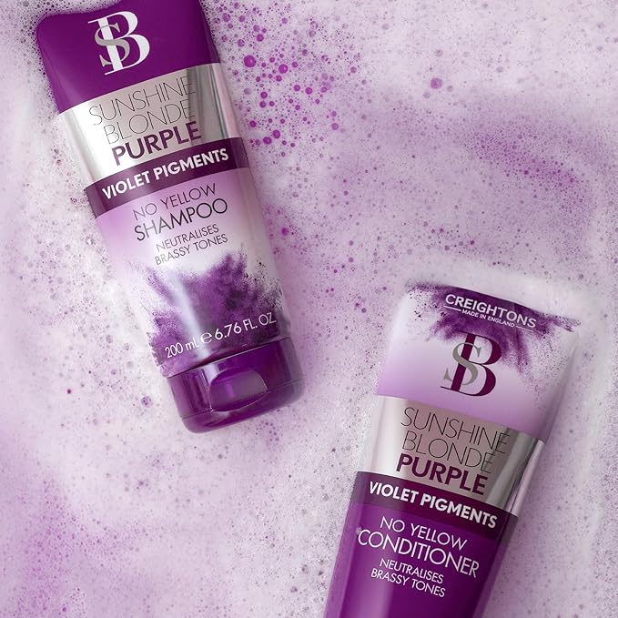 Creightons Sunshine Blonde Purple Violet Pigments Conditioner 200ml - Image 3