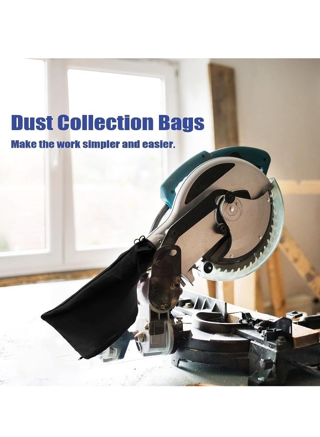 Miter Saw Dust Bag, 2 Pack Table Saw Dust Collect Bag, with Zipper and Wired Adjustable Stand Dust Bag for Belt Sander Parts Diagonal Saw Miter Saw Accessories  - Image 5