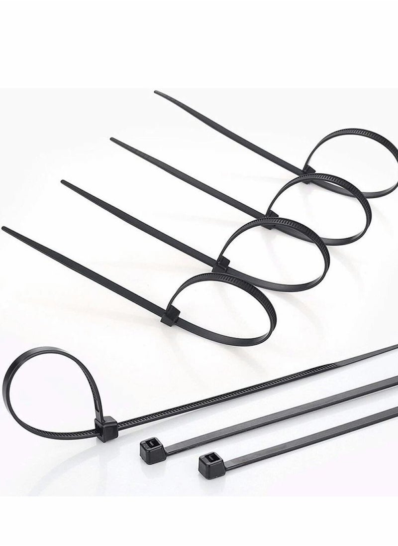 Generic Black Cable Ties, 100mm x 2.2mm, 4" Premium Tie Wraps - Self Locking, Small Nylon Zip Ties for Home Office Garage and Workshop 1000 Pack  - Image 4
