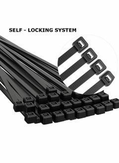 Generic Black Cable Ties, 100mm x 2.2mm, 4" Premium Tie Wraps - Self Locking, Small Nylon Zip Ties for Home Office Garage and Workshop 1000 Pack  - Image 3
