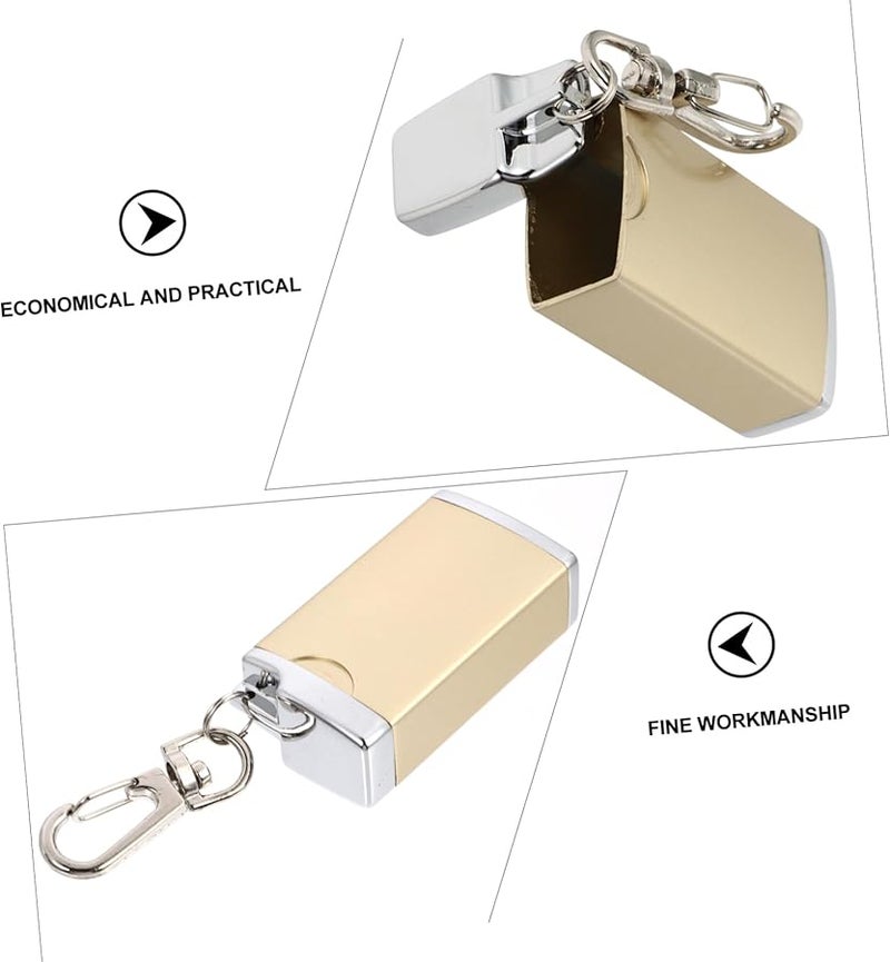 Portable Outdoor Ashtray with Lid Metal Keychain Travel Friendly Ash Tray - Image 5