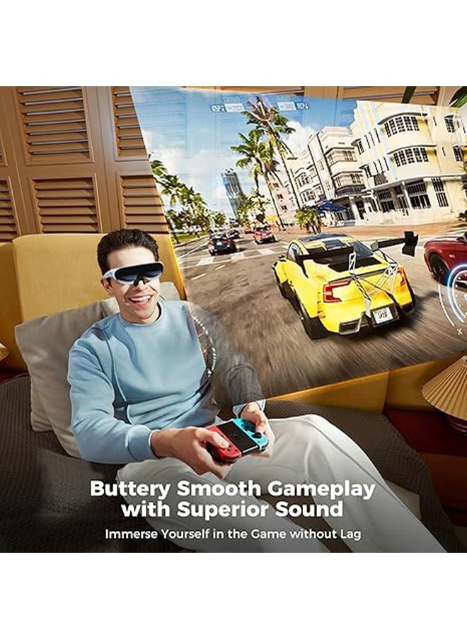 General - Air AR glasses, 120-inch Full HD virtual screen, compatible with iPhone 15, Steam Deck/Game Console/PC/Android, Myopia Adjustment, Portable Monitor - Image 1