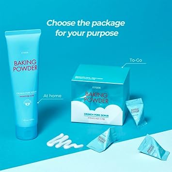 Etude House New Baking Powder Crunch Pore Scrub 7floz 200ml Deep Pore Skin Care Pore Cleansing Effect Korean Exfoliate Moisturize Skin KBeauty - Image 2