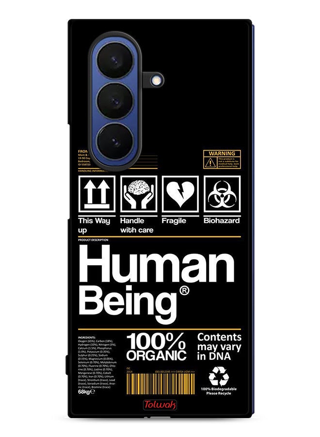 Tolwak Samsung Galaxy Z Fold7 Protective Case Cover Human Being Sticker - Image 1
