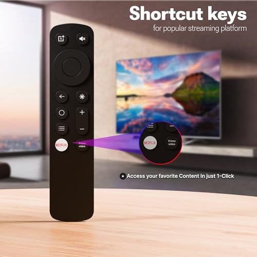 ZdalaMit Original Non Voice Remote Compatible for Oneplus Led Smart TV with NetfIix, You Tube & Primo Video Hot Keys (Version-2 & 3) - Image 2