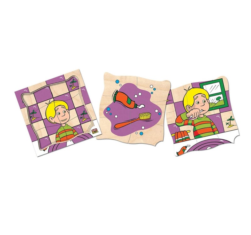 Edu Fun Brushing My Teeth Puzzle - Hygiene Layer Puzzles for Kids