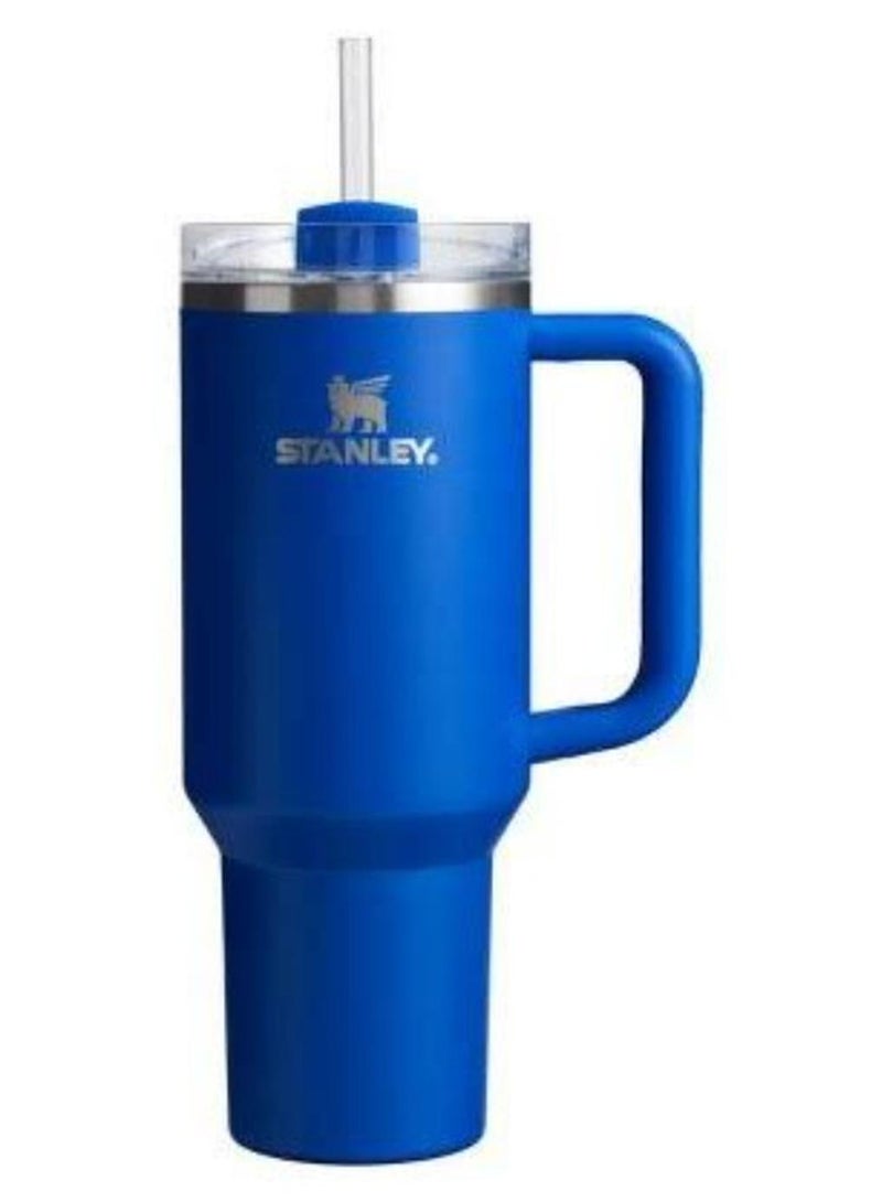 ستانلي كوب ستانلي كوينشر H2.0 FlowState من الفولاذ المقاوم للصدأ معزول بالفراغ مع غطاء وقش للمياه والشاي المثلج أو القهوة (أوركيد ناعم غير لامع، 40 أونصة) - Image 1