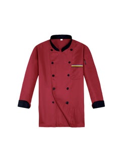 NIBEMINENT Stand Collar  Double Breasted Patch Pocket Chef Uniform Women Men Service Bakery Breathable Chef Shirt Work Clothing  - Image 1
