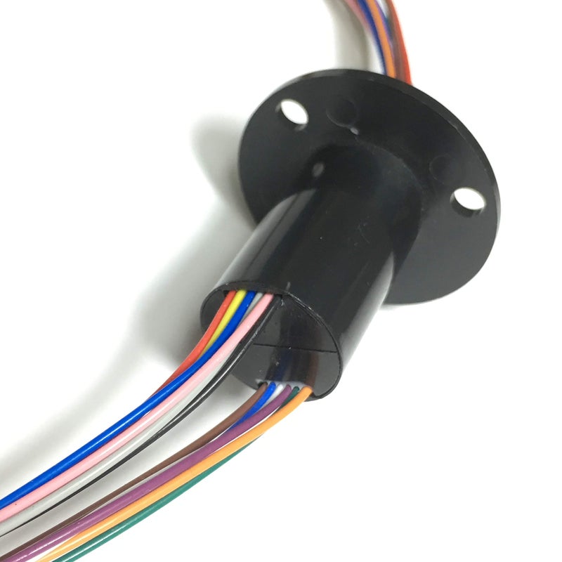 Taidacent 6 Wires12 Wires 2A 5A 10A 15A 20A 30A Slip Ring Collector Ring Rotary Electrical Contact Electrical Slip Ring Joint Rotary Connector (12 Wires 5A) - Image 4