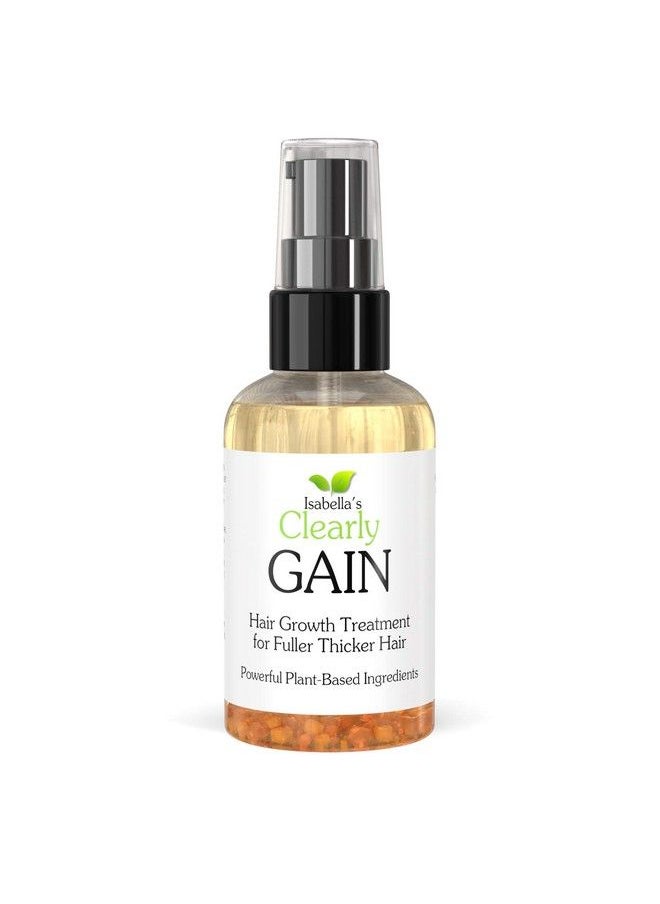 Isabella's Clearly - Gain Hair Growth Oil And Thickening Scalp Treatment For Men And Women | Natural Herbal Serum With Castor Jojoba Clary Sage Rosemary Nettle Extract For Hair Loss Alopecia Thinning Hair - Image 1