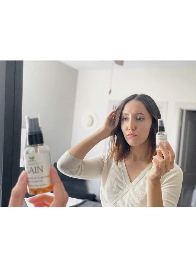 Isabella's Clearly - Gain Hair Growth Oil And Thickening Scalp Treatment For Men And Women | Natural Herbal Serum With Castor Jojoba Clary Sage Rosemary Nettle Extract For Hair Loss Alopecia Thinning Hair - Image 1