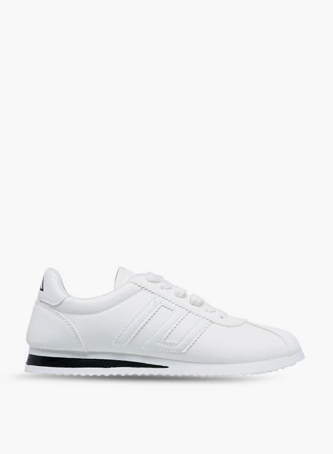 Panelled Lace-Up Sneakers