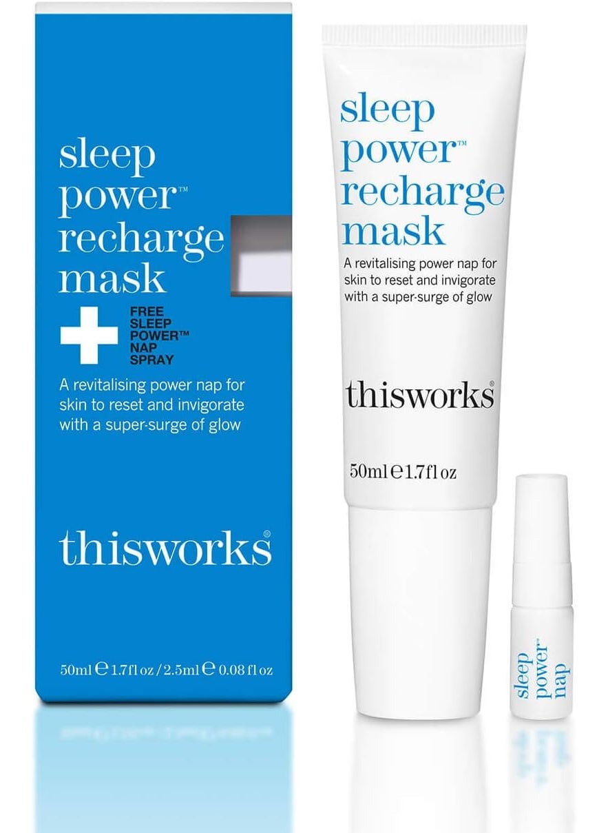 ThisWorks - This Works Sleep Power Recharge Mask 50ml Plumping Treatment Unisex Skin Treatment Mask - Image 1