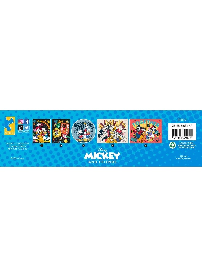 Ceaco Ceaco - 5 in 1 Multipack - Disney - Mickey and Friends - (2) 300 Piece, (2) 500 Piece, (1) 750 Piece Jigsaw Puzzles  - Image 3