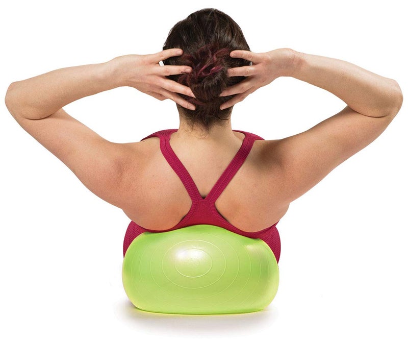 OPTP كرة الحركة الناعمة من OPTP - كرة تمارين وبيلاطس بحجم 12 بوصة لليوغا وثبات الجسم، كرة علاج طبيعي قابلة للنفخ بملمس سهل الإمساك - Image 2