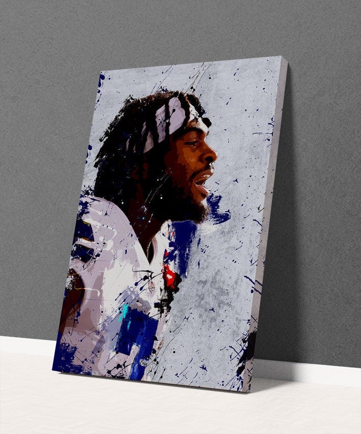 TNESSENTIAL Trevon Diggs Poster Dallas Cowboys Framed Canvas Print Football Wall Art Print NFL Artwork Home Decor D107 Birthday Gift - Image 2