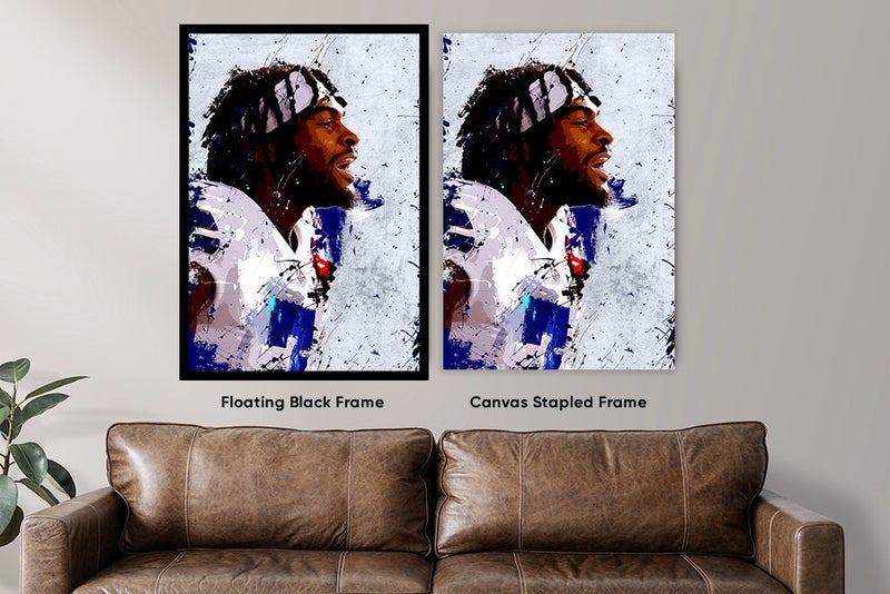 TNESSENTIAL Trevon Diggs Poster Dallas Cowboys Framed Canvas Print Football Wall Art Print NFL Artwork Home Decor D107 Birthday Gift - Image 4