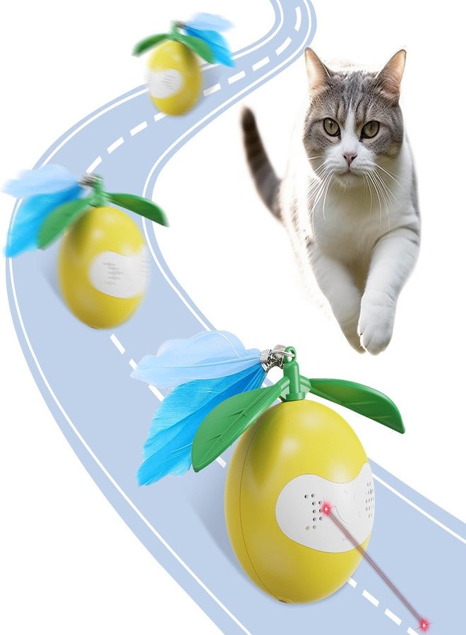 TVM Interactive Cat Toy for Indoor Cats, Automatic Moving Ball Toy Suitable for Indoor Adult Cats and Kittens Suitable for All Cat Breeds Fast Rolling Motion Sensor Light-up Effect - Image 1