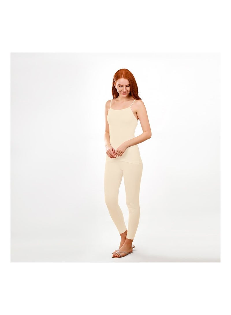 Selina Wear Women Bodysuit Tops - Cami Bodysuit Sheer Sleeveless - Shapewear Seamless, Compression Garment, Full Coverage Bust Seamless Bodysuit  - Image 4