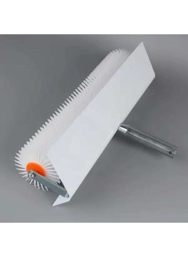 10 Inch Epoxy Floor Roller Brush With Splash Guard Metal Ergonomic Handle - Image 1