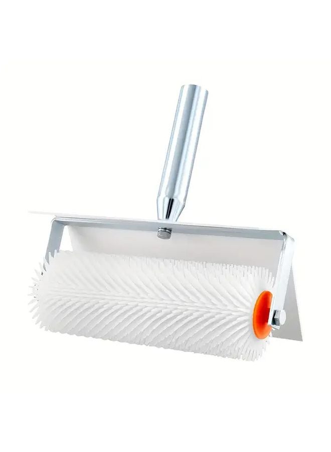 10 Inch Epoxy Floor Roller Brush With Splash Guard Metal Ergonomic Handle - Image 2
