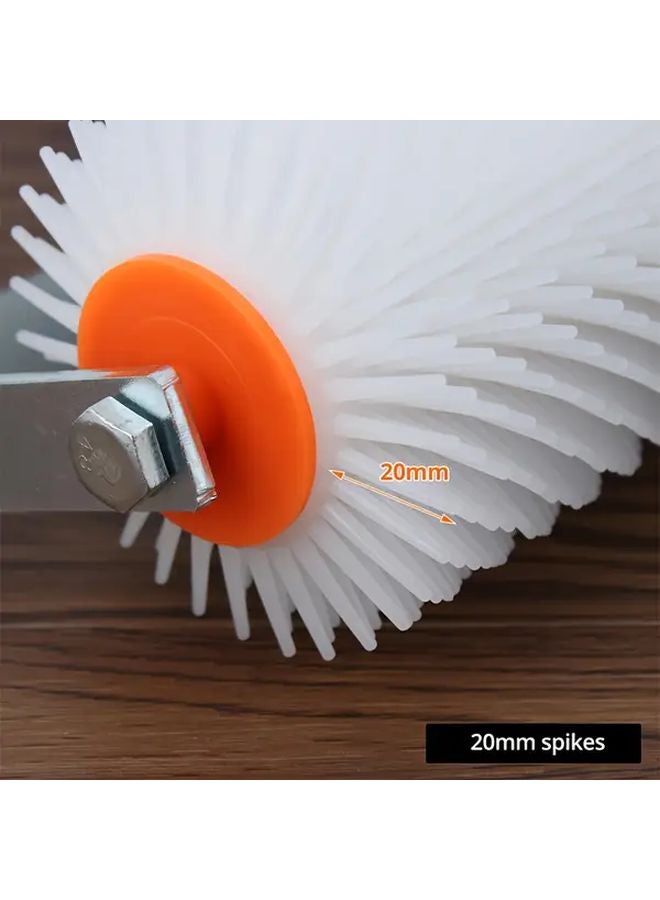 10 Inch Epoxy Floor Roller Brush With Splash Guard Metal Ergonomic Handle - Image 3