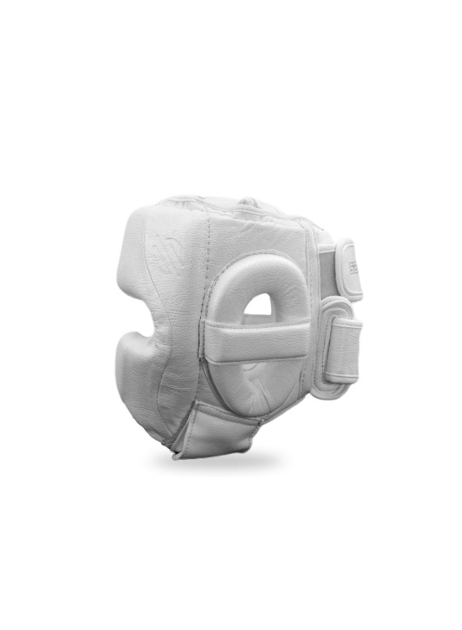 سنابول خوذة ملاكمة احترافية من سانابول باتل فورجد للرجال، خوذة قتال وملاكمة، خوذة حماية كاملة للوجه، لون أبيض - Image 3