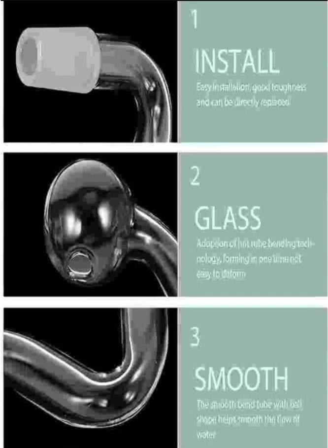 2Pcs 14mm Glass Mini inflow Pipe,Inflow Pipe Water Pump Aquarium FilterTubing, Surface Skimmer, AquariumPlanted Tank Aquascaping Fish TankAccessories, for Fish Tank - Image 4