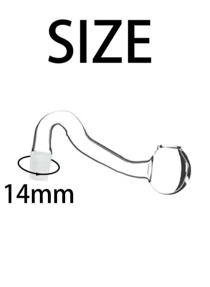 2Pcs 14mm Glass Mini inflow Pipe,Inflow Pipe Water Pump Aquarium FilterTubing, Surface Skimmer, AquariumPlanted Tank Aquascaping Fish TankAccessories, for Fish Tank - Image 3