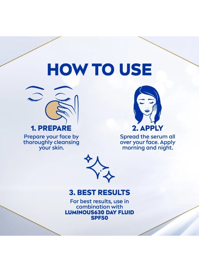 Nivea Luminous Even Glow Dark Spots And Anti Age Serum 30Ml - Image 3
