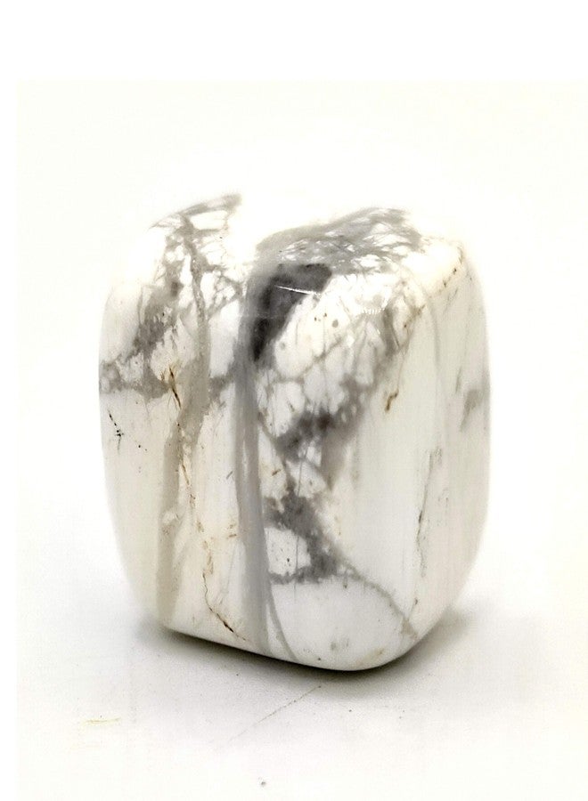 Plus Value Howlite Pocket Stone for Stress Relief, Calm Anger, Dreaming (1pc, Jute Bag) - Image 3