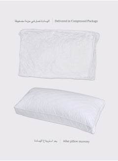 Master Home Textile Cotton Embroidery Bedding Pillow for Sleeping, Fluffy Down Alternative Filling Breathable Pillow (Cotton Embroidery)  - Image 3