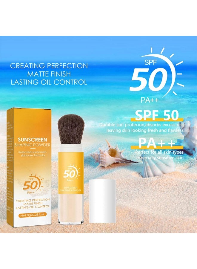 Aaiffey Sunscreen Setting Powder For Facemineral Powder Sunscreen Oil Control Natural Matte Finish Breathablelonglasting Face Powder Spfall Skin (1 Pcs) - Image 3