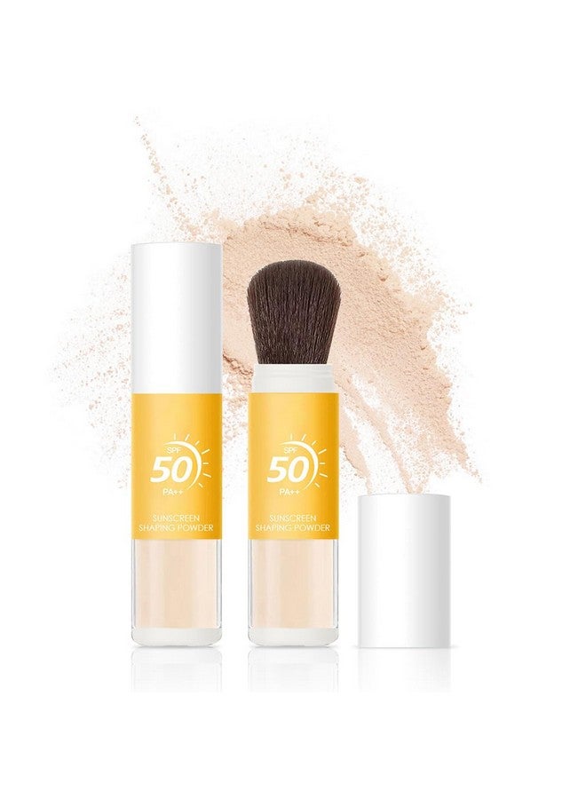 Aaiffey Sunscreen Setting Powder For Facemineral Powder Sunscreen Oil Control Natural Matte Finish Breathablelonglasting Face Powder Spfall Skin (1 Pcs) - Image 1