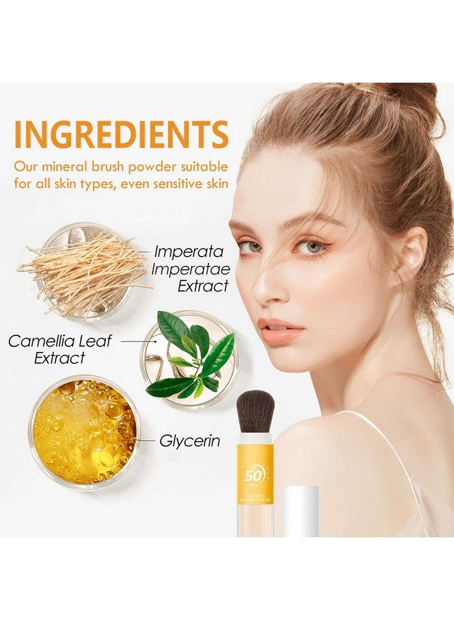 Aaiffey Sunscreen Setting Powder For Facemineral Powder Sunscreen Oil Control Natural Matte Finish Breathablelonglasting Face Powder Spfall Skin (1 Pcs) - Image 4