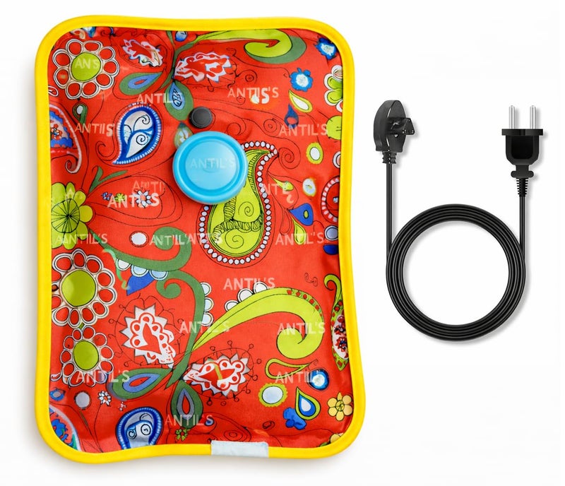 ANTIL'S heating bag, hot water bags for pain relief, heating bag electric, Heating Pad-Heat Pouch Hot Water Bottle Bag, Electric Hot Water Bag For Pain Relief Therapy (Multicolor) Pack of 1 - Image 1