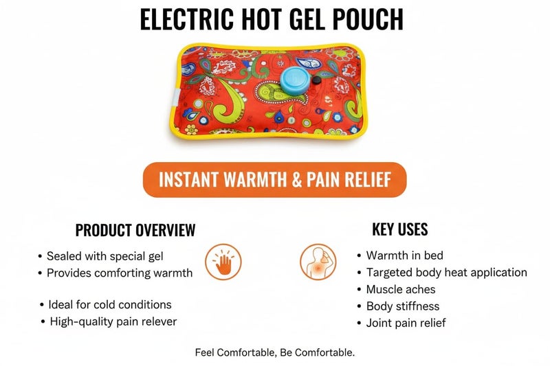 ANTIL'S heating bag, hot water bags for pain relief, heating bag electric, Heating Pad-Heat Pouch Hot Water Bottle Bag, Electric Hot Water Bag For Pain Relief Therapy (Multicolor) Pack of 1 - Image 5