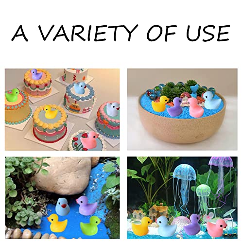 Tindobewan 100 PCS Tiny Ducks Mini Resin Ducks Miniature Duck Figures Ornament for Craft, Garden, Aquarium, Home Decorations（Multi Color） - Image 4