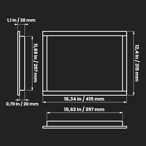 Repa Market 16 x 12 Inch Wall Access Panel for Drywall – White ABS Plastic Wall Hole Cover Plate/Plumbing Access Panel for Drywall & Ceiling/Cover Plates with Latch – Durable Service Hatch - Image 2
