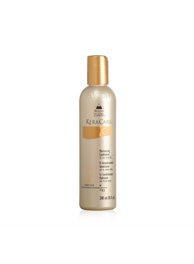 KeraCare Moisturizing Conditioner for Color Treated Hair 8 oz - Patented Fiber Strengthening Complex - Minimizes Color Fading - Protects Hair from Thermal & UV Damage - Image 1