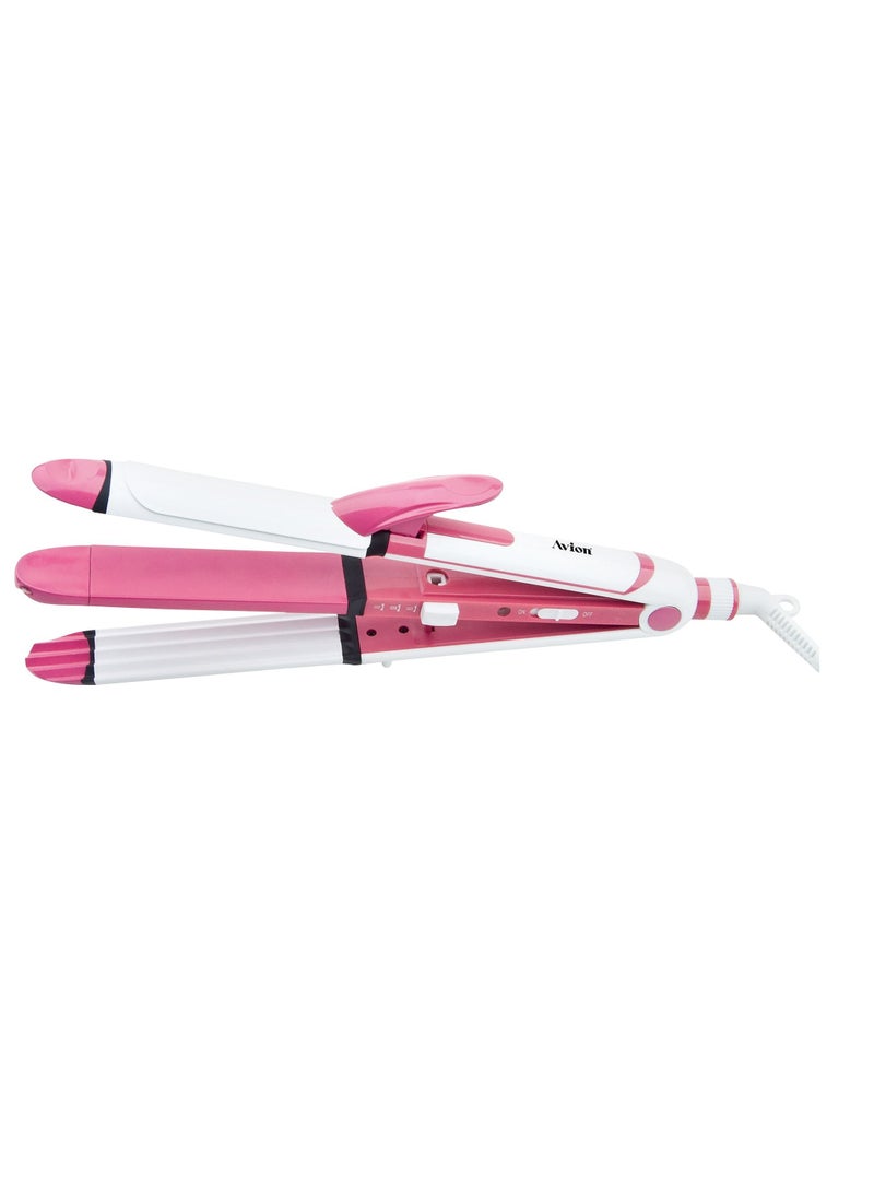Avion 3 In 1 Hair Styler | Hair Curler | Crimper | Straightener | Handle Lock Function | Maximum Temperature 200 ⁰C | 45 Seconds Quick Heatup  - Image 1