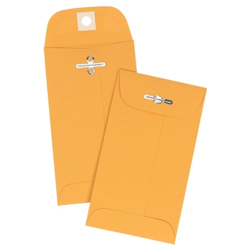LUXPaper #5 1/2 Coin Envelopes | Clasp | 3 1/8" x 5 1/2" | Golden Kraft | 32lb. Text | 50 Qty - Image 5