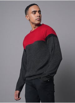 HIGH STAR Men Dark Grey Sweater 