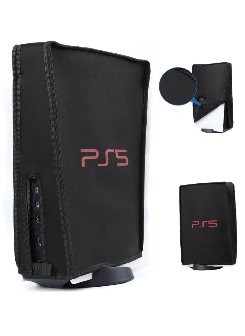 TYCOM Dust cover Bag For PS5 Slim Shockproof Hard Shell Bag Luxury Waterproof Shoulder Bag For Playstation 5 Slim Console and Accessories Organizer Cover Black.  - Image 1