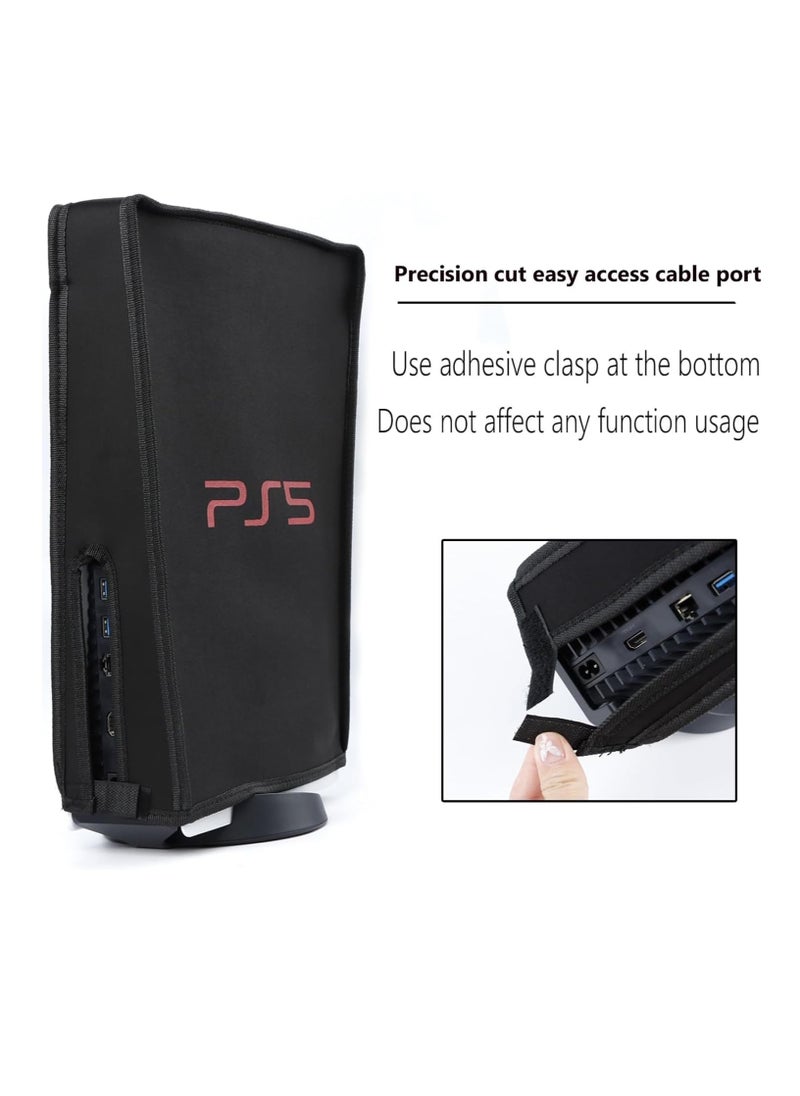 TYCOM Dust cover Bag For PS5 Slim Shockproof Hard Shell Bag Luxury Waterproof Shoulder Bag For Playstation 5 Slim Console and Accessories Organizer Cover Black.  - Image 4